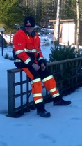 Ahkera talkoolainen Antti :) Kivenkolossa 11.3.2017